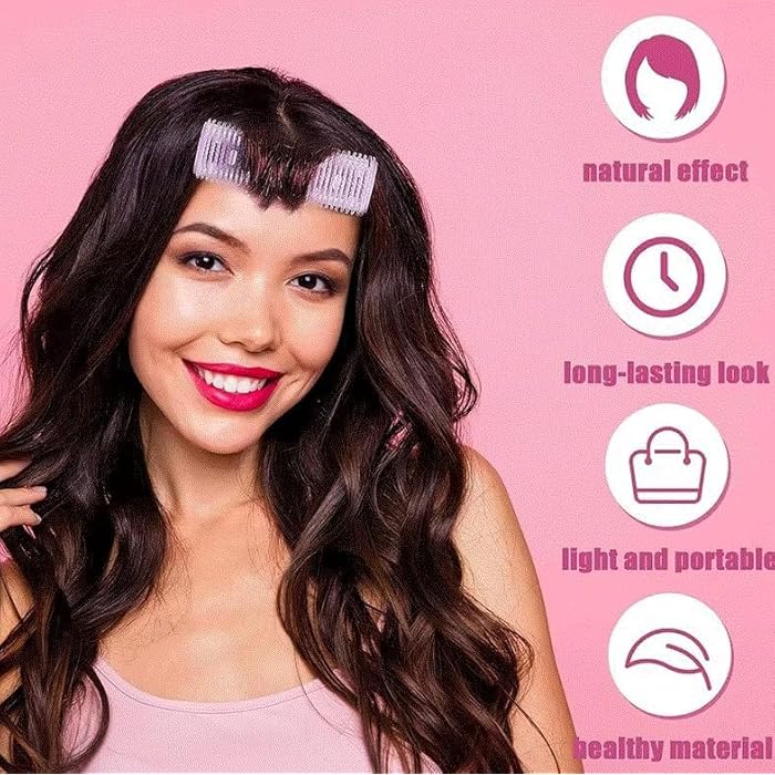 Hair Large Hair Roller For Bangs 3 Pcs Self Adhesive Hair Rollers Portable Grip Holding Styling Curlers Hairdressing Tool -(3cm*12cm) multicolor - Image 5